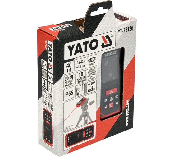 Лазерный дальномер YATO 40 м YT-73126