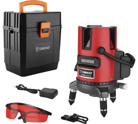 Лазерный самовыравнивающийся уровень DEKO DKLL02RB SET 4 065-0272