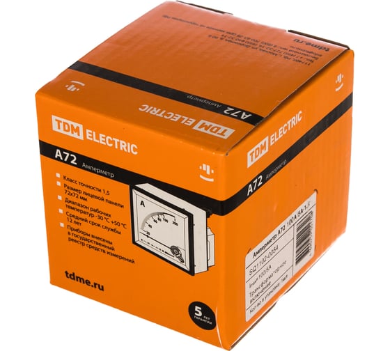 Амперметр TDM ELECTRIC А72 100А/5А-1.5 SQ1102-0054
