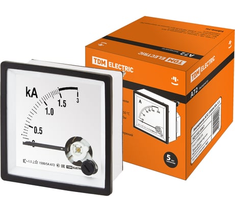 Амперметр TDM ELECTRIC А72 1500А/5А-1.5 SQ1102-0067