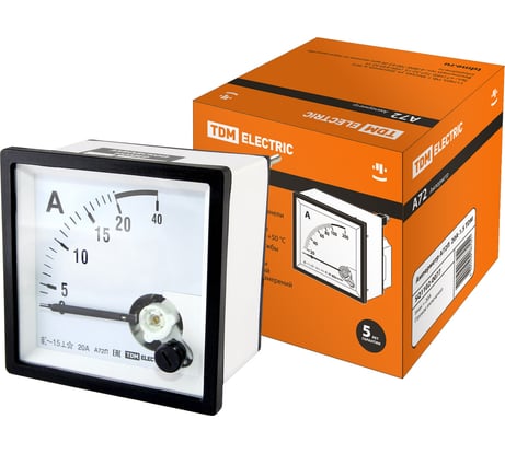 Амперметр TDM ELECTRIC А72П 20А-1.5 SQ1102-0077