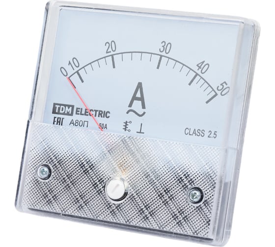 Амперметр TDM ELECTRIC А80П 50А-2,5, поверенный SQ1102-0242