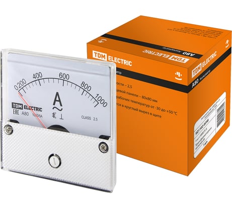 Амперметр TDM ELECTRIC А80 1000А/5А-2,5 поверенный SQ1102-0248