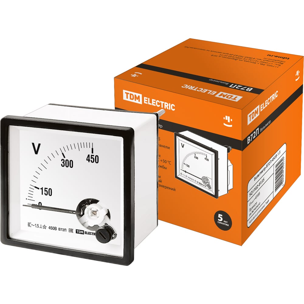 Вольтметр TDM В72П 450В-1.5 SQ1102-0135 - выгодная цена, отзывы ...