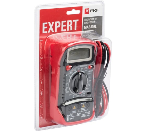 Цифровой мультиметр EKF MAS830L Expert In-180701-pm830L