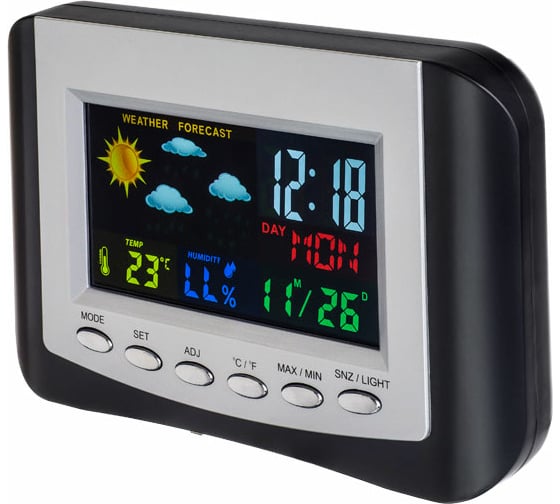Часы-метеостанция PERFEO Сolor PF-S3332CS цветной экран 30 011 171 1