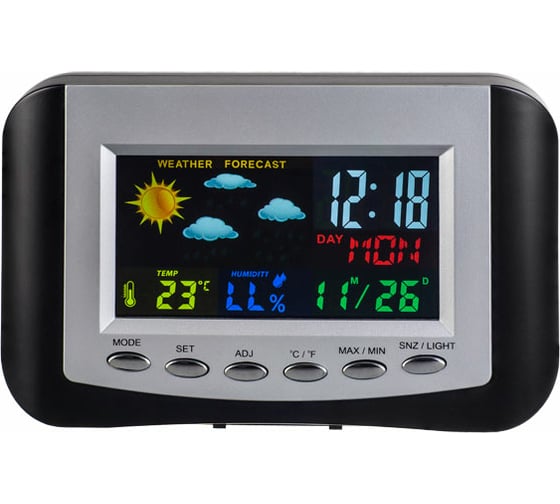 Часы-метеостанция PERFEO Сolor PF-S3332CS цветной экран 30 011 171