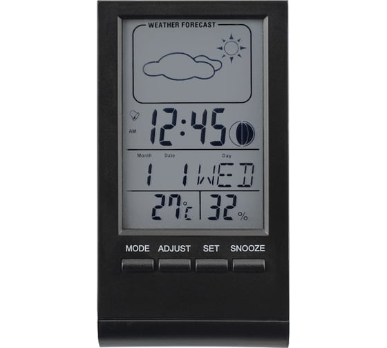 Часы-метеостанция PERFEO Angle PF-S2092 черный 30 013 222 1