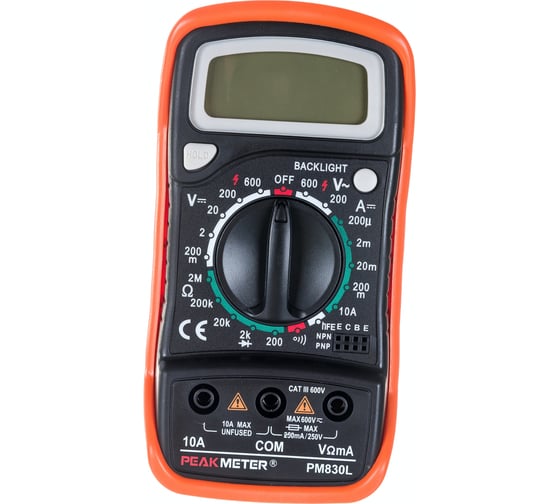 Цифровой мультиметр PEAKMETER PM830L 17119