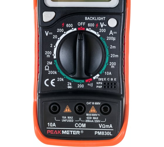 Цифровой мультиметр PEAKMETER PM830L 17119