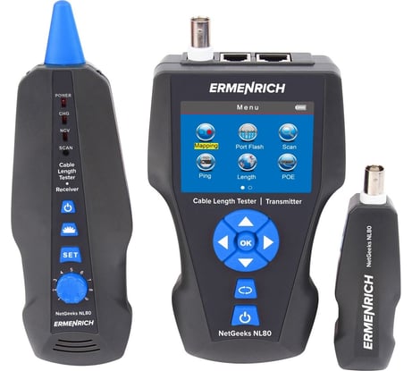 Измеритель длины кабеля Ermenrich NetGeeks NL80 82554