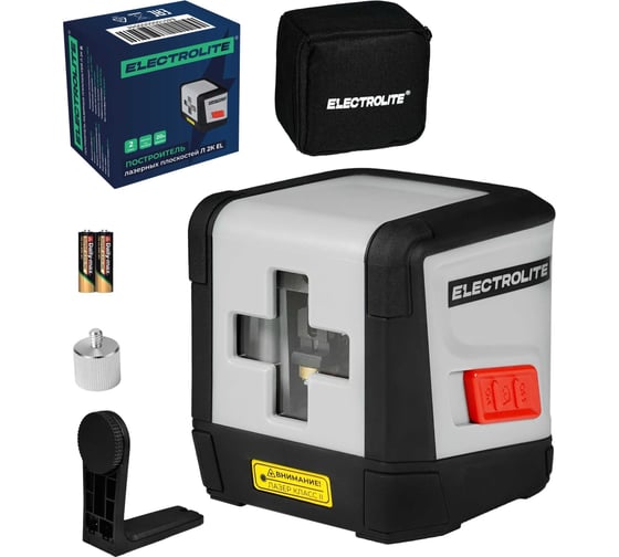 Лазерный уровень Electrolite ШК л 2к EL, 20 м, 2 луча, красный 6102