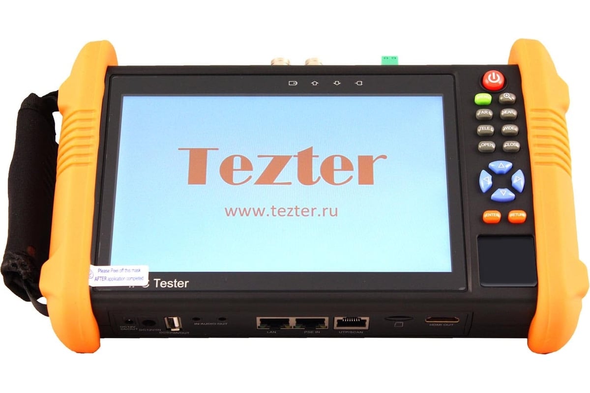 Универсальный монитор-тестер Tezter TIP-H-7 AHD/CVI/TVI/CVBS и IP ...