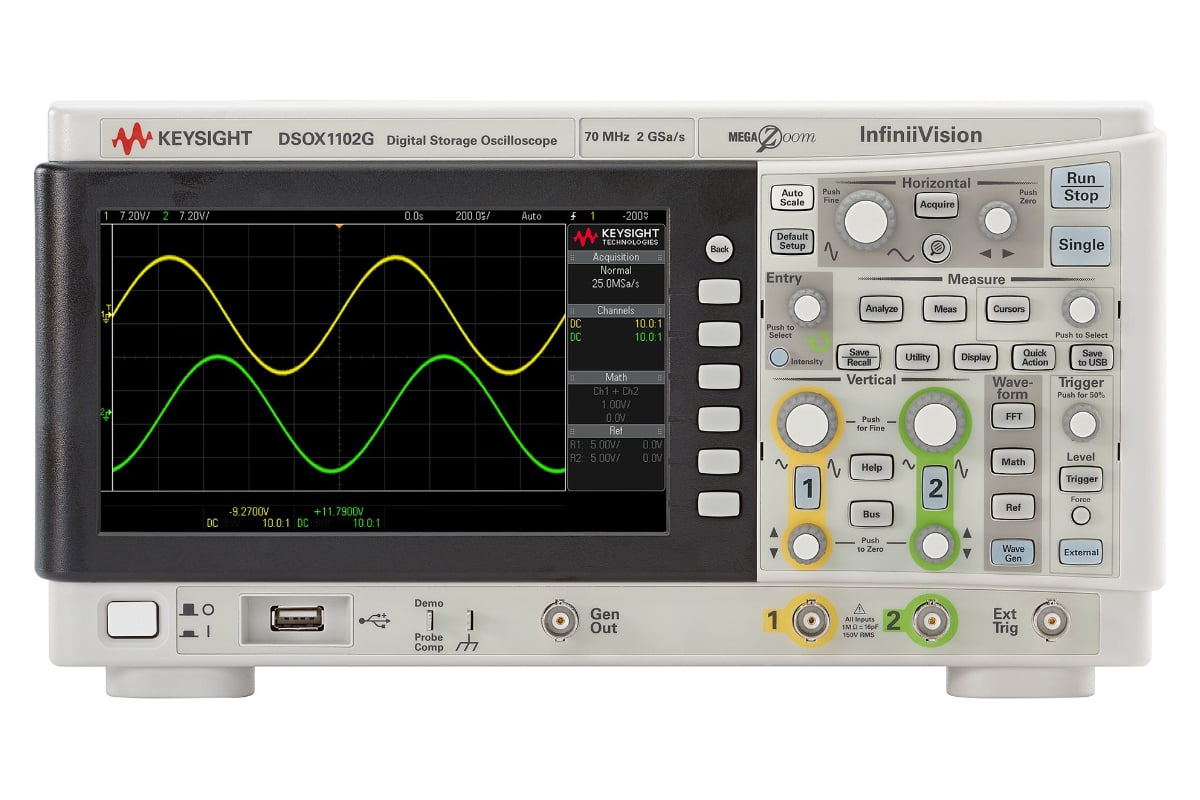 Осциллограф Keysight DSOX1102G с опцией DSOX1B7T102 - выгодная цена ...