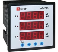 Цифровой трехфазный амперметр  EKF на панель PROxima ad-723