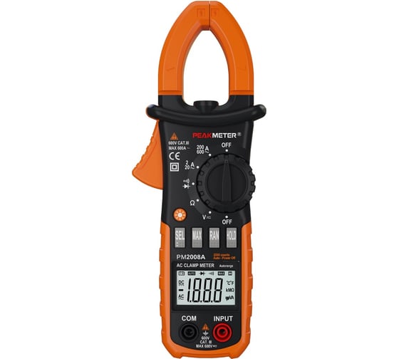 Токоизмерительные клещи PEAKMETER РМ/MS2008A 17122