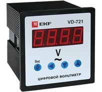 Однофазный цифровой вольтметр EKF на панель PROxima vd-721