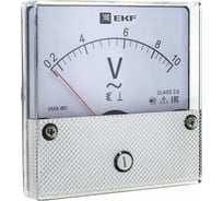 Аналоговый вольтметр EKF VMA-801 на панель, круглый вырез 300В прямое подкл. PROxima vma-801-300