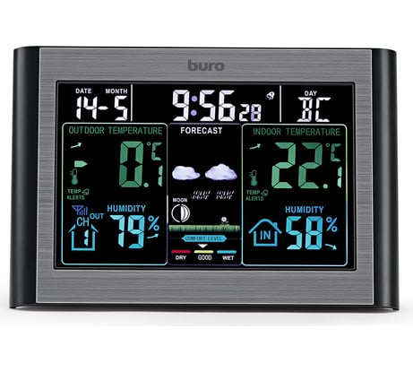 Погодная станция BURO BU-WSH114-COLOR черный 1549055