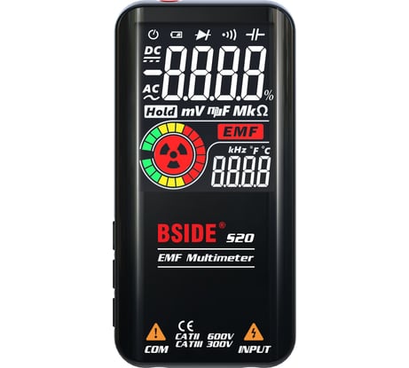 Цифровой мультиметр BSIDE с цветным дисплеем и встроенным аккумулятором S20 064-0003