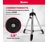 Лазерный уровень MTX crx-30r, 30 м, красный луч, батарейки, резьба 5/8" 35030 6