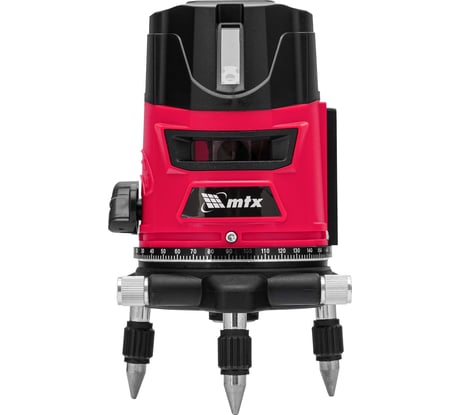 Лазерный уровень MTX crl-30r, 30 м, красный луч, батарейки, резьба 5/8" 35034