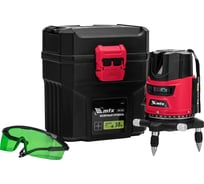 Лазерный уровень MTX crx-30g, 30 м, зеленый луч, батарейки, резьба 5/8" 35032