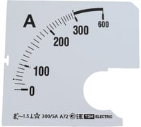 Шкала TDM ELECTRIC Ш72 300/5А-1,5 для А72 Х/5А SQ1102-0198