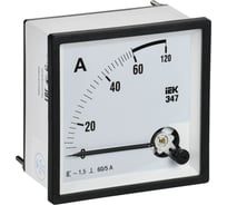 Амперметр IEK э47 60/5а, класс точности 1.5, 96x96мм IPA20-6-0060-E