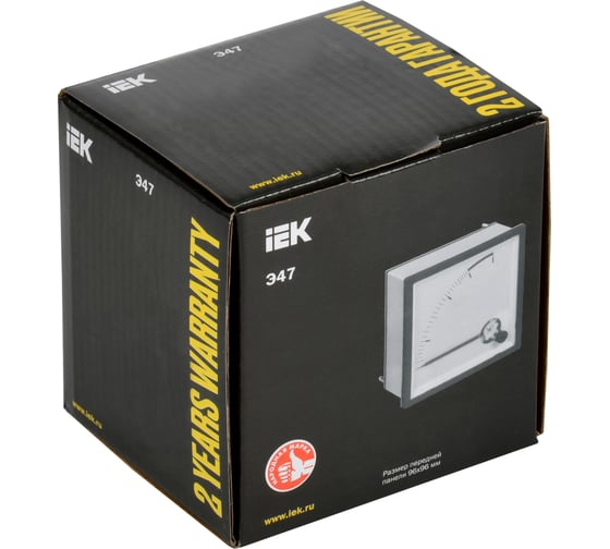 Амперметр IEK э47 40/5а, класс точности 1.5, 96x96мм IPA20-6-0040-E