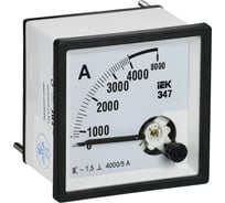 Амперметр IEK э47 4000/5а, класс точности 1.5, 72x72мм IPA10-6-4000-E