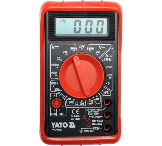 Универсальный цифровой измеритель YATO YT-73080