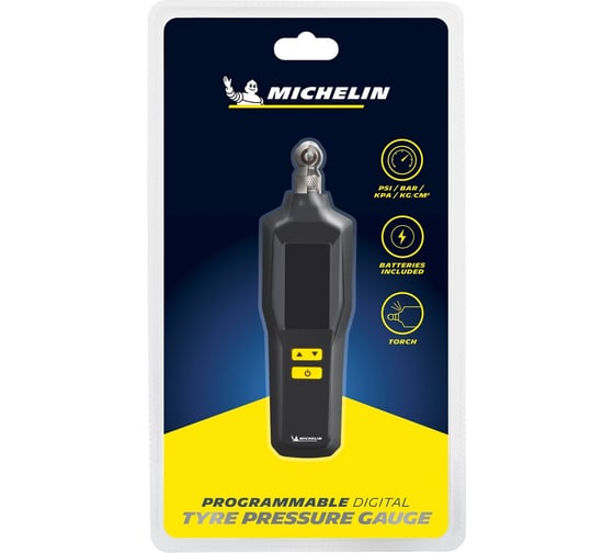 Цифровой программируемый манометр MICHELIN с фонариком 12294