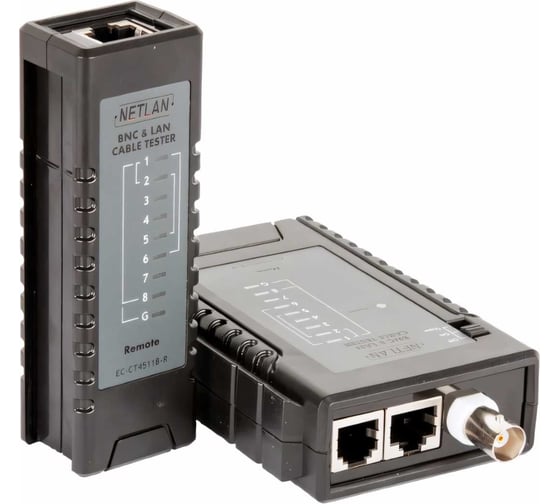 Кабельный тестер NETLAN RJ45, RJ12, RJ11, BNC EC-CT4511B