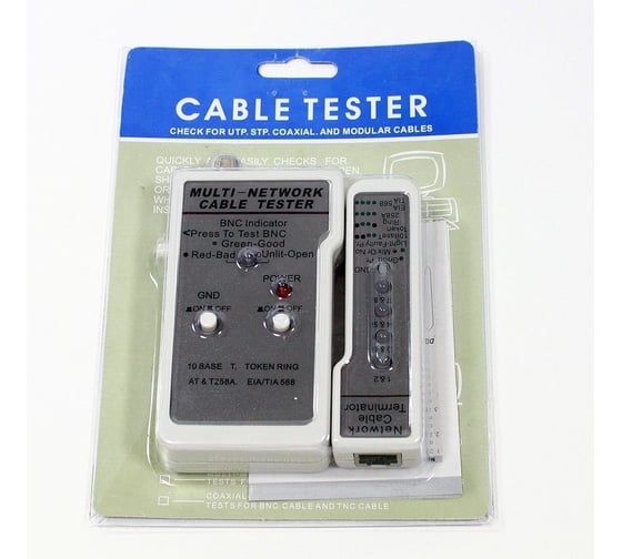 LAN тестер Telecom для BNC, RJ-45 HL-004