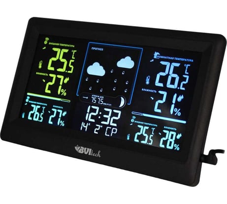Метеостанция с 3-мя беспроводными датчиками BVItech BV-678 PH3