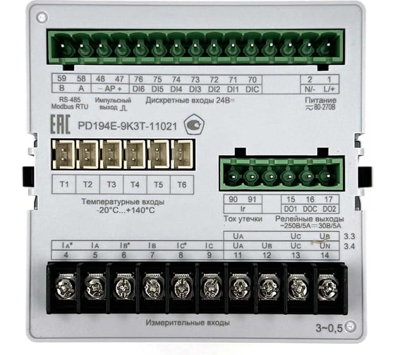 Многофункциональный прибор КС PD194E-9K3T-11021-5А/5А-500В-3.4-0.5 59185031