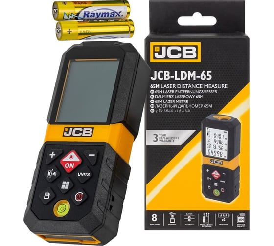 Дальномер лазерный JCB 65м JCB-LDM-65(56917) 1