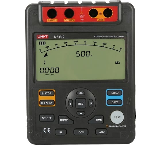 Цифровой измеритель сопротивления изоляции UNI-T UT512 00-00000189