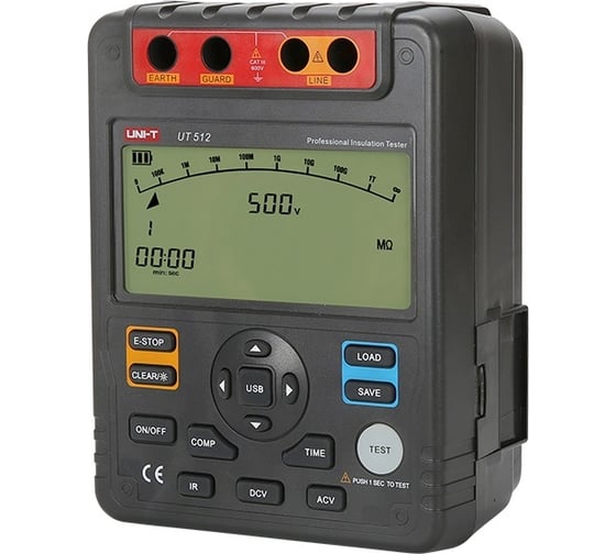 Цифровой измеритель сопротивления изоляции UNI-T UT512 00-00000189