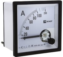 Аналоговый амперметр EKF AMA-961 на панель, квадратный вырез 400А трансф. подкл. ama-961-400