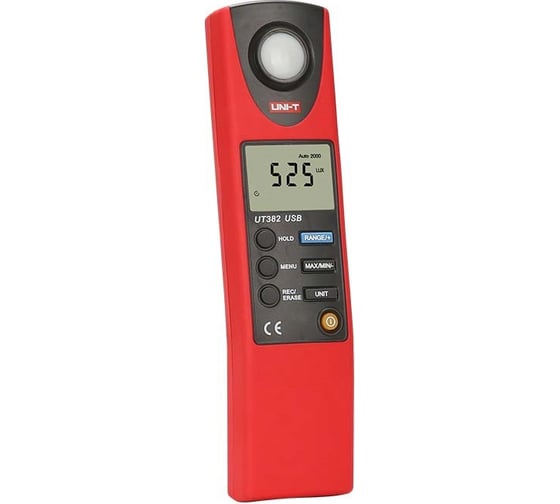 Цифровой измеритель освещенности люксметр UNI-T UT382 порт USB 00-00002638