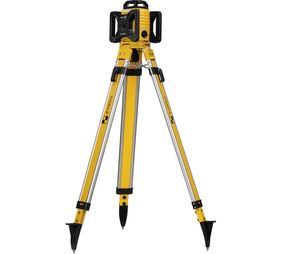 Ротационный лазерный нивелир STABILA LAR 160 + ресивер REC160 RG + строительный штатив BST-S + нивелирная рейка NL + визирная пластина + очки 19241
