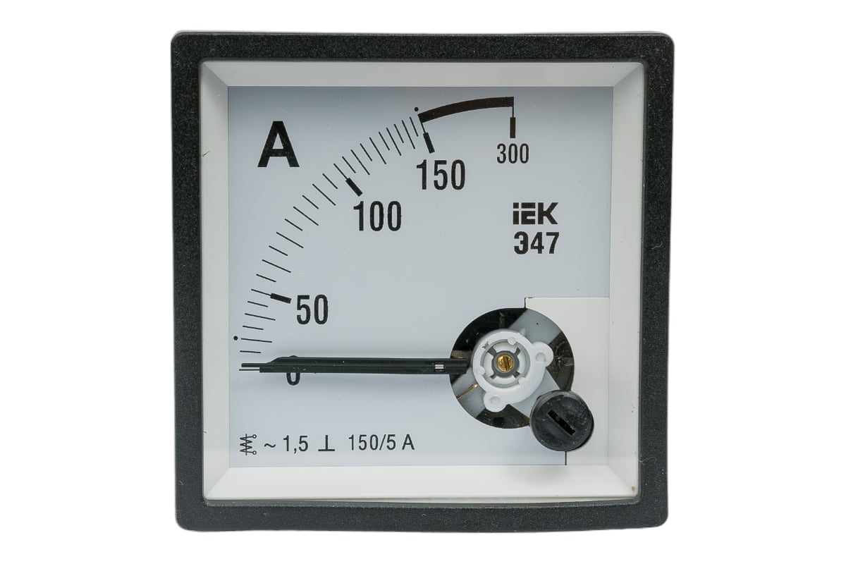 Амперметр IEK Э47 72x72мм 150/5А кл. точн. 1.5 ИЭК IPA10-6-0150-E ...