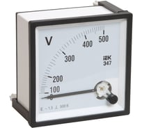 Вольтметр IEK Э47 72x72 300В кл. точн. 1.5 ИЭК IPV10-6-0300-E