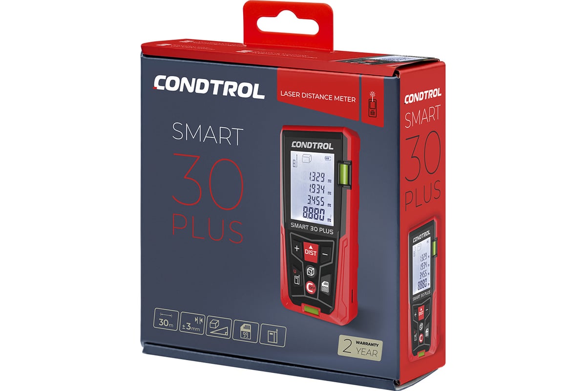 Лазерный дальномер Condtrol Smart 30 Plus 1-1-200 - выгодная цена, отзывы,  характеристики, фото - купить в Москве и РФ