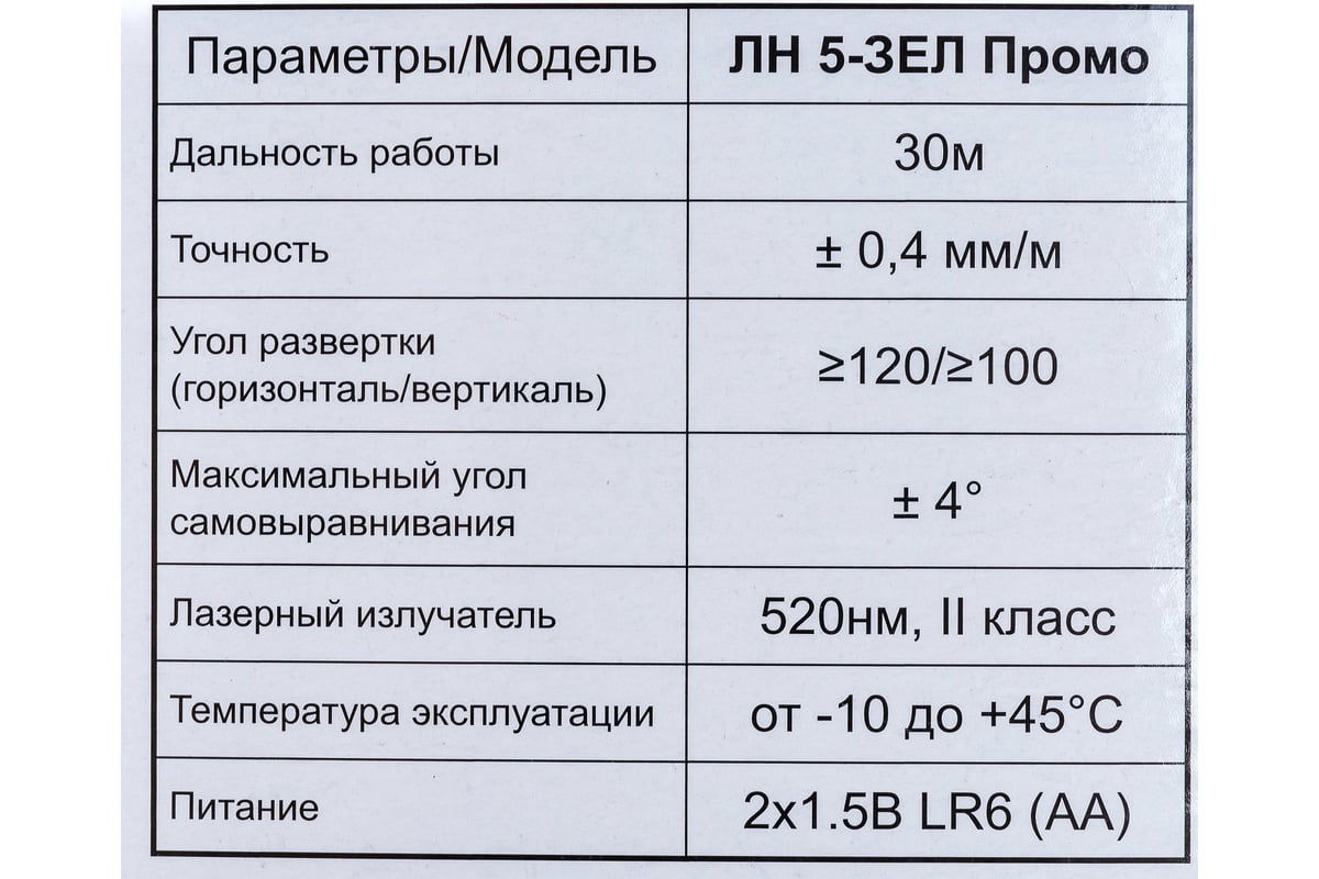 Нивелир ELITECH ЛН 5-ЗЕЛ Промо 196376 - выгодная цена, отзывы ...