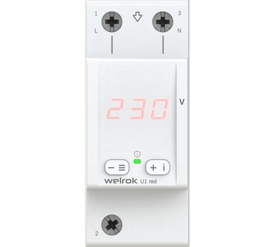 Вольтметр Welrok UI red 4660251140458