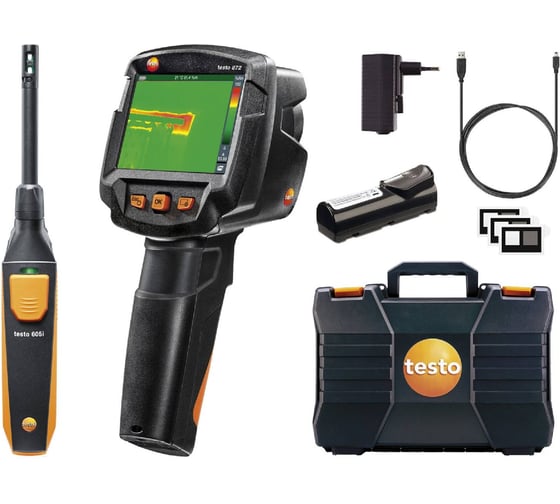 Тепловизор Testo 872 комплект с термогигрометром 605i 0560 8724