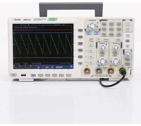 Цифровой осциллограф VERDO SB1622 2 канала 100 МГц, АЦП 8 бит, макс. дискретизация 1 Гвыб,/c, 500 Мвыб/с на 2 каналах SB162200